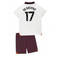 Manchester City Kevin De Bruyne #17 Fotballklær Bortedraktsett Barn 2023-24 Kortermet (+ korte bukser)